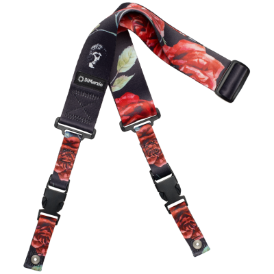 Dimarzio DD2246 POLYPHIA FLORAL MUSE BLACK CLIPLOCK®