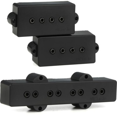 DiMarzio DP126 Model P+J Bass Pickup Set - Black