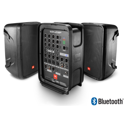 JBL EON 208P 8" 2-Way PA with Powered 8-Ch Mixer and Bluetooth®