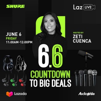 Shure’s LazLive and ShopeeLive 6.6 Sale