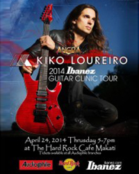 Kiko Loureiro Guitar Clinic Tour 2014