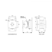 HH Electronics TNi-BRK30-BK Wall Mount Bracket for TNi