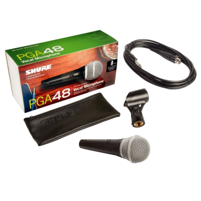 SHURE PGA48-QTR Cardioid Dynamic Vocal Microphone