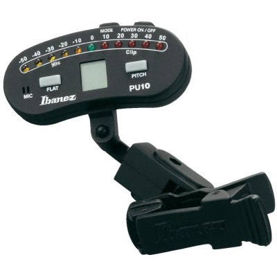Ibanez PU10-Black/Silver Tuner Clip