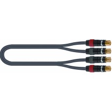 Quik Lok AD90PN-1M Dual RCA male to Dual RCA Male Professional PN Series