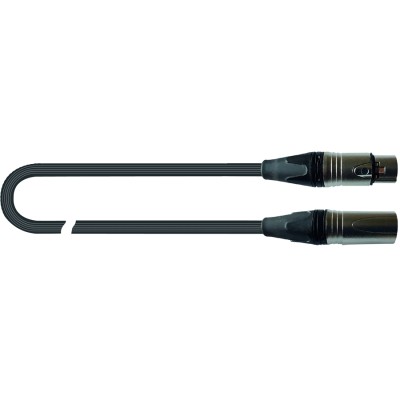 Quik Lok JUST MF 10 SL Microphone Cable - Black - 10m (XLR Female - XLR Male)