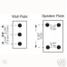 Quik Lok QL-60 Heavy duty adjustable speaker wall bracket (PAIR)