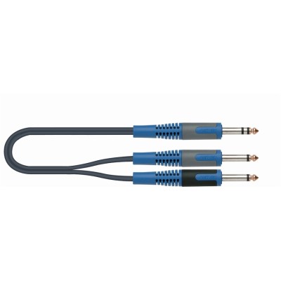 Quik Lok RKSA/100-5 stereo 6.3 mm to 2 mono 6.3mm - 5 m