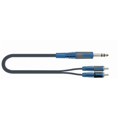Quik Lok RKSA/120-2 stereo 6.3mm to 2 RCA - 2m