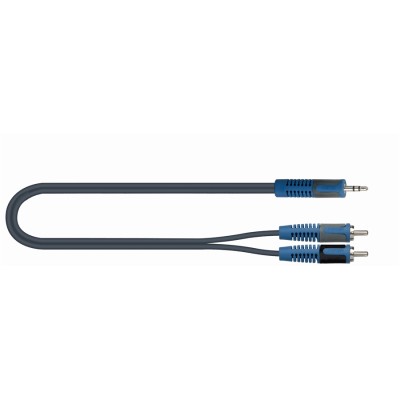 Quik Lok RKSA/150-2 stereo 3.5mm to 2 RCA - 2m