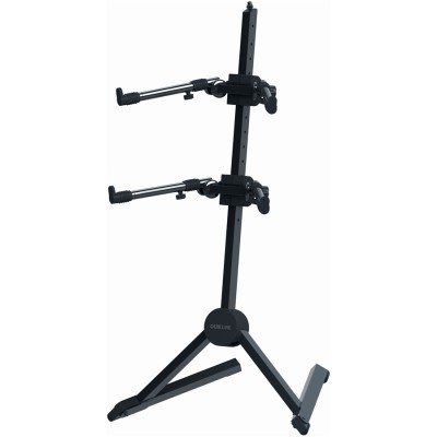 Quik Lok SL/930 Fully adjustable double-tier, slant keyboard stand w/nylon bag