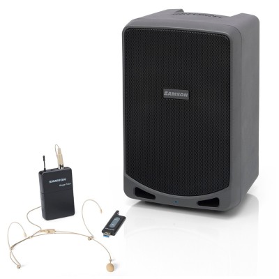 Samson Expedition XP106wDE Rchrgble Portable PA w/ Headset & BT