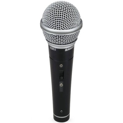 Samson R21S Premium - Dynamic Microphone with XLR to 1/4" Cable, Mic Clip for Vocals, Presentations