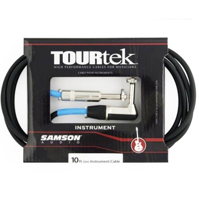 Samson TIL10 - 10-ft Instrument Cable with 1 Right Angle Connector