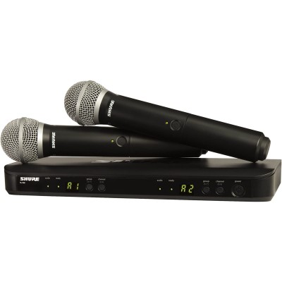 SHURE BLX288A/PG58 Dual Channel Handheld Wireless System