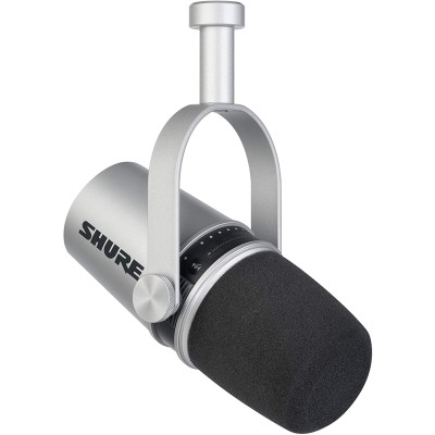 SHURE MV7-S Podcast Microphone (Silver)