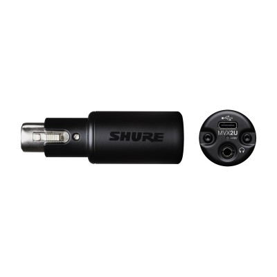Shure MVX2U MOTIV XLR to USB-C Streaming Adapter