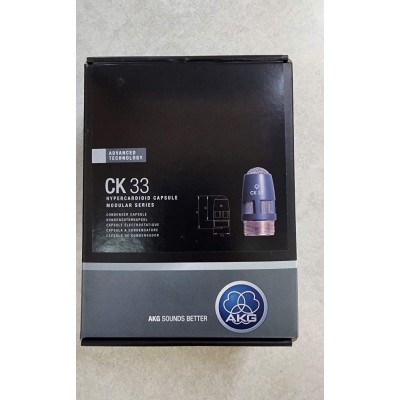 AKG-CK33 - Hypercardioid Condenser Microphone Capsule (Clearance Sale) AKG-CK33 - Hypercardioid Condenser Microphone Capsule (Clearance Sale)